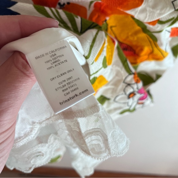 Trina Turk Floral Dress 4 - Picture 8 of 10